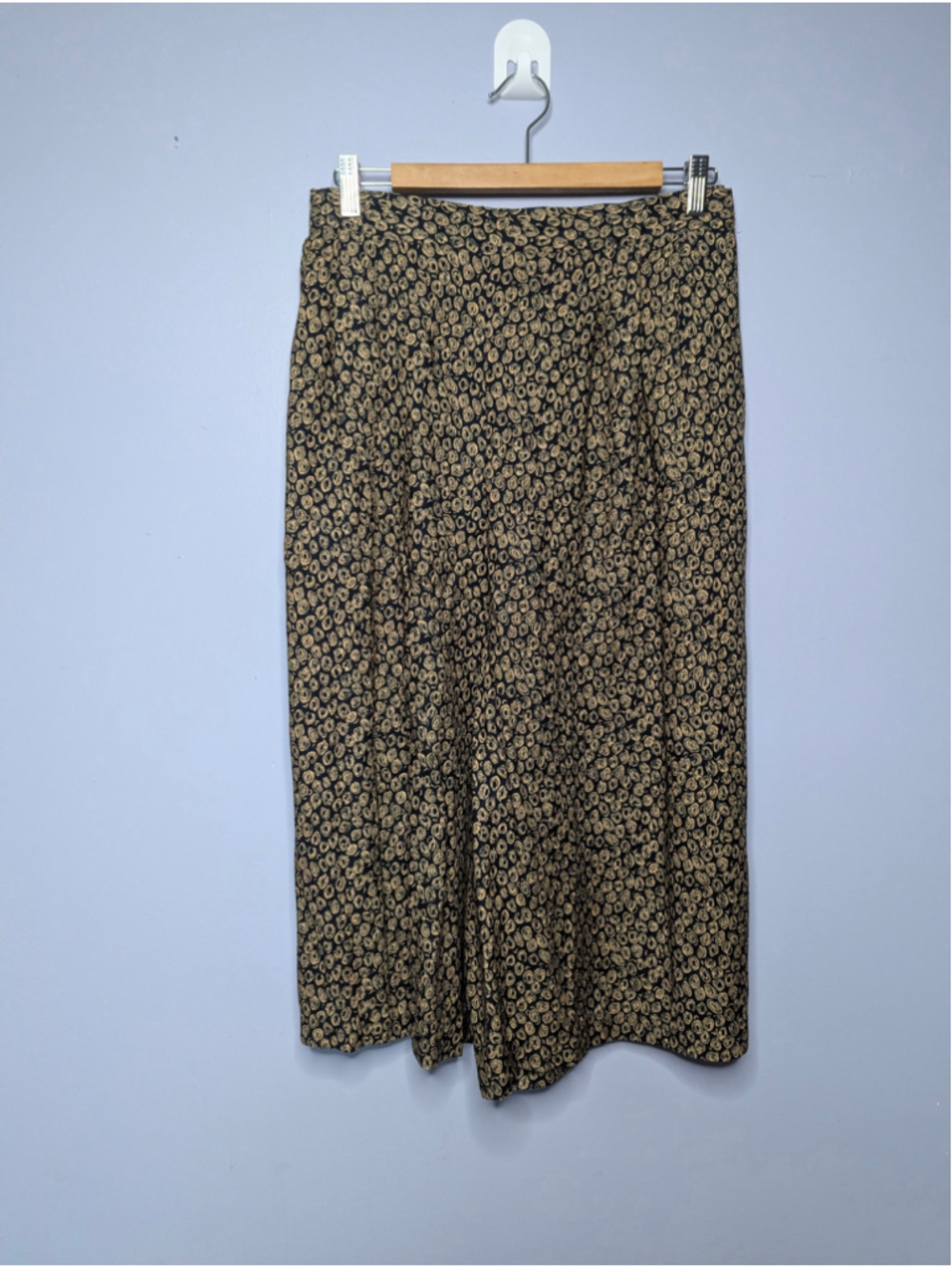 Vintage NWT New Concepts Wide Leg Culottes Split Skirt Paisley Pattern Size 24